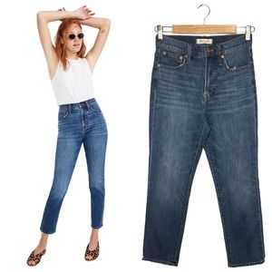 Madewell The Perfect Vintage Crop Jean Cassie Wash Blue 25
